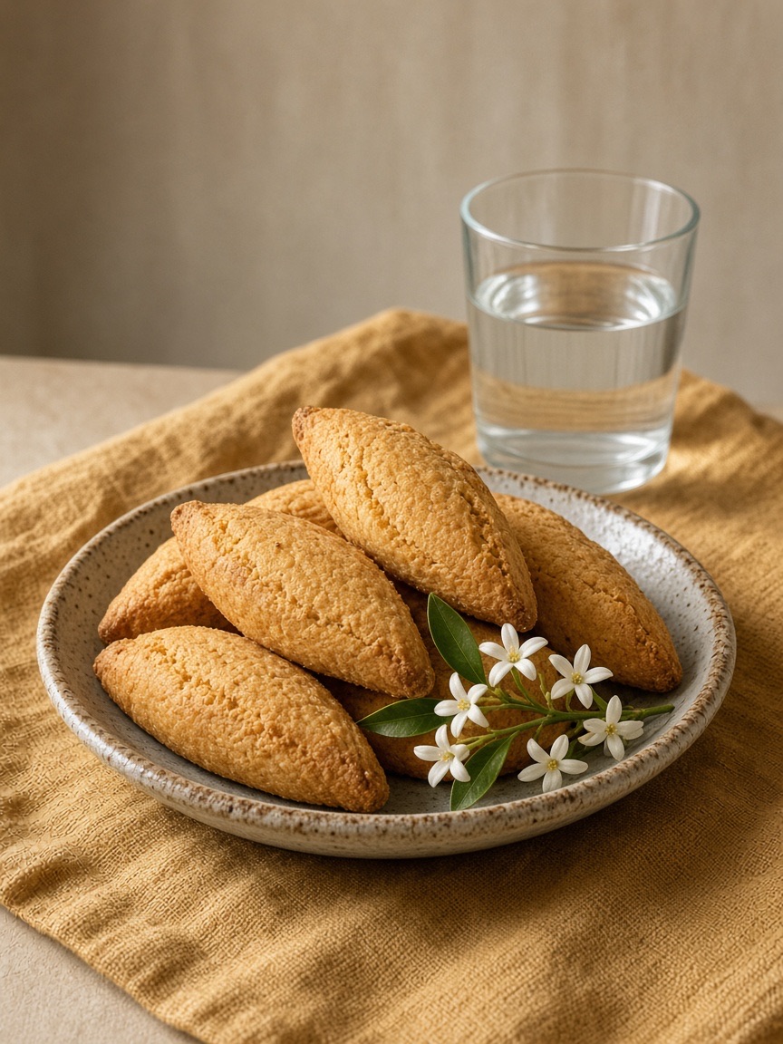 Food, navette biscuits, orange blossom
